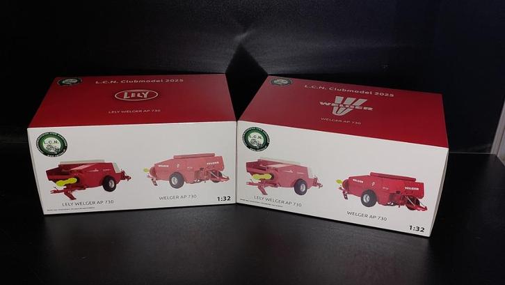 LCN clubmodellen 2025 Lely en Welger persen, Hobby en Vrije tijd, Modelauto's | 1:32, Nieuw, Tractor of Landbouw, Overige merken