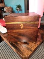 Antiek Houten theekistje, Ophalen of Verzenden