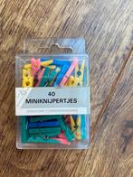 40 mini wasknijpertjes, Ophalen of Verzenden, Nieuw, Materiaal