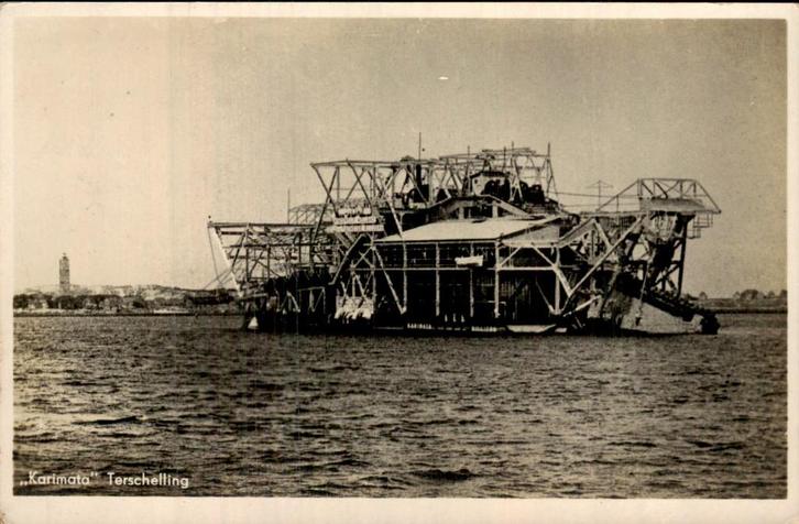 Terschelling - Karimata, Verzamelen, Ansichtkaarten | Nederland, Gelopen, Friesland, Voor 1920, Ophalen of Verzenden