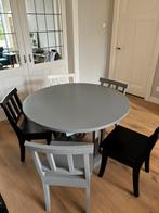 HK Living tafel met 5 stoelen, Ophalen, Gebruikt, 50 tot 100 cm, 100 tot 150 cm
