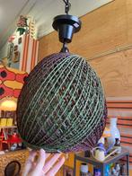 Vintage jaren 70 groene macrame hanglamp, Vintage, ?, Zo goed als nieuw, V