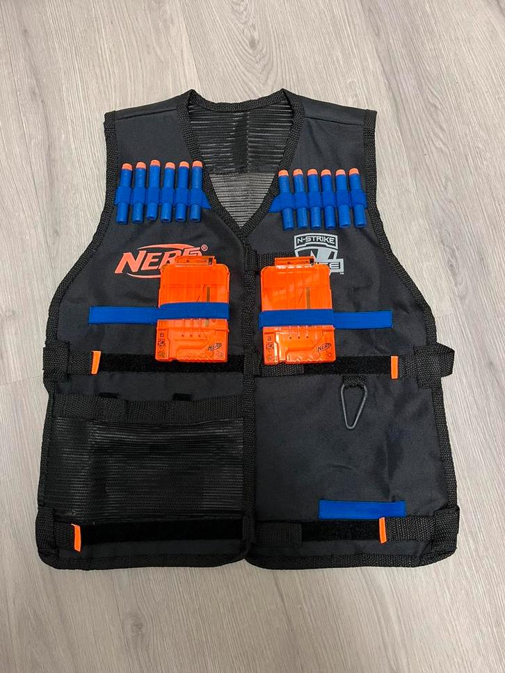 Nerf N-Strike Elite Tactical Vest, Kinderen en Baby's, Speelgoed | Buiten | Actiespeelgoed, Zo goed als nieuw, Ophalen of Verzenden