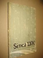 handleiding  simca 1100, Auto diversen, Ophalen of Verzenden