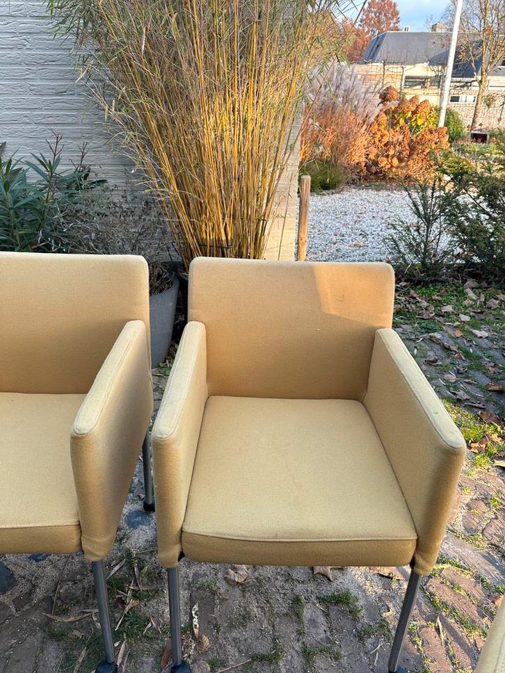 4 Gelderland Lucca eetkamerstoelen - comfortabel!, Huis en Inrichting, Fauteuils, Gebruikt, Stof, 50 tot 75 cm, Minder dan 75 cm