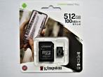 Kingston micro SD kaart 512GB nieuw, SD, Nieuw, Ophalen of Verzenden, Videocamera