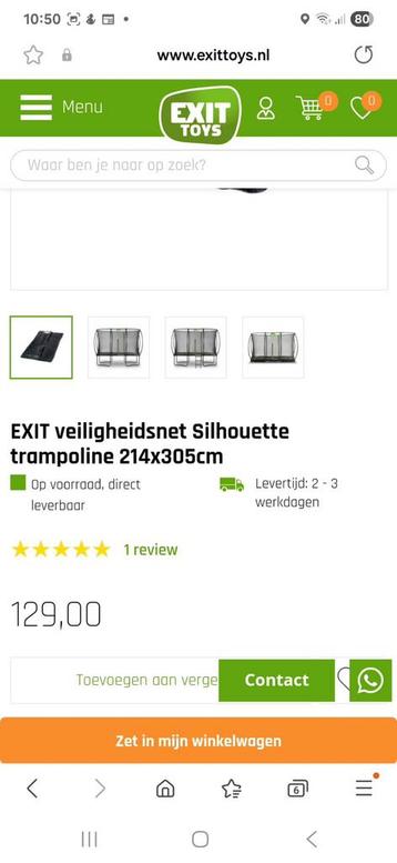 Exit veiligheidsnet beschikbaar voor biedingen