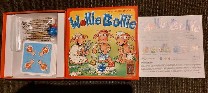 Wollie Bollie (dobbelspel 999 Games), Hobby en Vrije tijd, Gezelschapsspellen | Bordspellen, Zo goed als nieuw, Drie of vier spelers