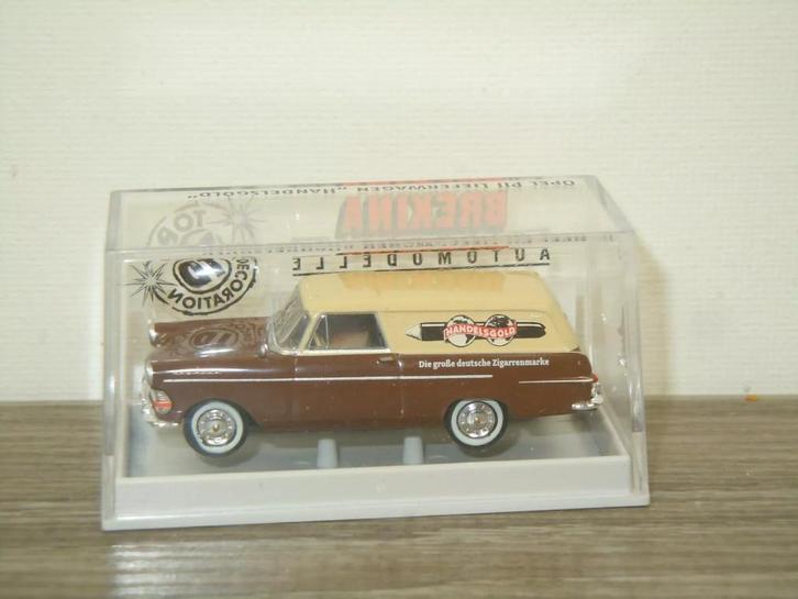Opel Rekord PII P2 Caravan Handelsgold - Brekina 1:87, Hobby en Vrije tijd, Modelauto's | 1:87, Zo goed als nieuw, Auto, Brekina