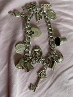 Zilveren bedelarmband Engels met prachtig slot veiligheid, Ophalen of Verzenden, Zilver, Armband