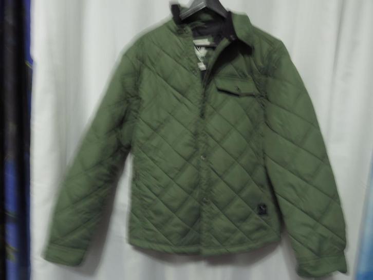 groene quilted tussen jas mt M Vissla, Kleding | Heren, Jassen | Winter, Gedragen, Maat 48/50 (M), Groen, Ophalen of Verzenden