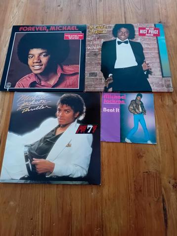 Michael Jackson 3x LP 1x Single  beschikbaar voor biedingen