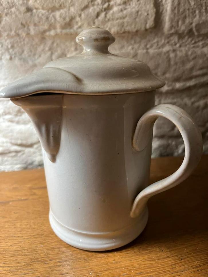 Petrus Regout stroopkannetje met deksel, Antiek en Kunst, Antiek | Keramiek en Aardewerk, Ophalen of Verzenden