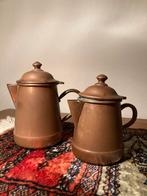 Vintage Koperen Koffiepotten Set, Ophalen of Verzenden, Koper