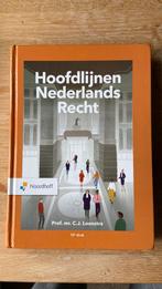 C.J. Loonstra - Hoofdlijnen Nederlands recht, Boeken, Wetenschap, C.J. Loonstra, Ophalen of Verzenden, Zo goed als nieuw