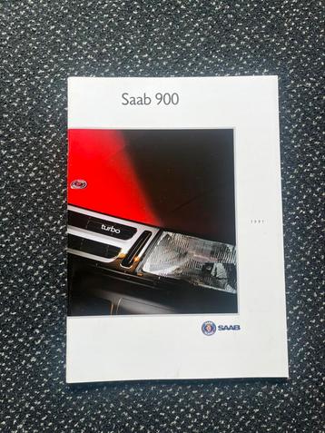 Saab 900 folder/brochure 1991 Nederlands/Dutch Edition beschikbaar voor biedingen