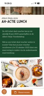 Ah Loetje lunch deal., Tickets en Kaartjes, Eén persoon, Overige soorten