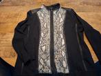 Zwart jasje met slangenprint - Maat M, Kleding | Dames, Zwart, Maat 46/48 (XL) of groter, Ophalen of Verzenden, Witteveen