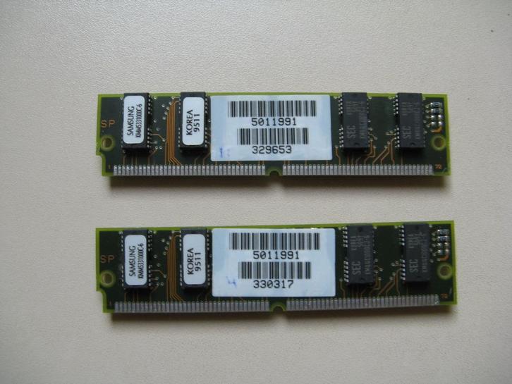 2x 72-pens SIMM RAM-geheugen 4+4MB voor 486-PC (6 van 6), Computers en Software, RAM geheugen, Gebruikt, Desktop, 1 GB of minder