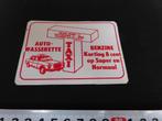 sticker uden taxi autowasserette benzine, Verzamelen, Stickers, Ophalen, Zo goed als nieuw, Bedrijf of Vereniging