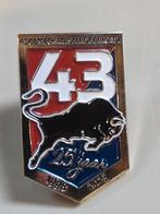 pin 25 jaar 43 Gemechaniseerde brigade Nieuw, Verzenden, Landmacht, Nederland, Embleem of Badge