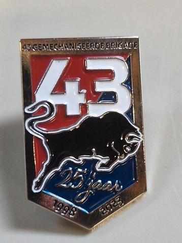 pin 25 jaar 43 Gemechaniseerde brigade Nieuw beschikbaar voor biedingen
