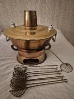 Chinese fonduepan, Witgoed en Apparatuur, Fonduesets, Ophalen of Verzenden, Gebruikt, Brander, Fonduepan