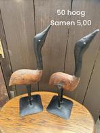 Houten en metalen beelden, Verzamelen, Beelden en Beeldjes, Ophalen of Verzenden