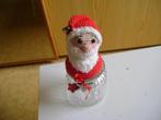 wollen kerstman op vaasje van19cm hoog met belletje aan muts, Ophalen of Verzenden, Zo goed als nieuw