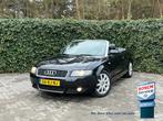 Audi A4 2.4 V6 125KW Cabrio Aut S-Line | Youngtimer | Leer |, Gebruikt, Zwart, Cabriolet, 4 stoelen