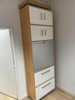 Hoge bureau kast met rolluik, Ophalen of Verzenden, Zo goed als nieuw
