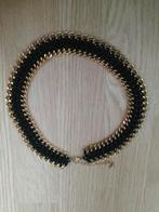 Zwarte Gevlochten Ketting - Goede Staat!, Ophalen of Verzenden, Zo goed als nieuw, Zwart, Overige materialen