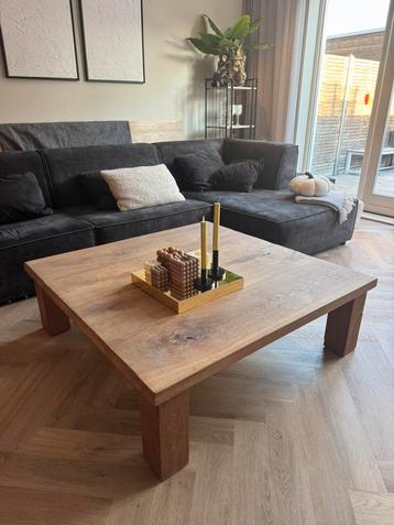 Massief eiken salontafel | 120x120 cm | vierkant beschikbaar voor biedingen