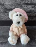 Vintage schattige spaarpot beer met roze hoed, Verzamelen, Spaarpotten, Ophalen of Verzenden, Zo goed als nieuw, Steen, Aardewerk of Keramiek