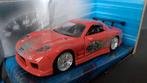 Mazda RX7 Dom's 1:32 Jada Fast And Furious Pol, Hobby en Vrije tijd, Modelauto's | 1:32, Verzenden, Nieuw, Auto, Overige merken