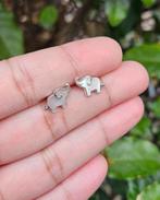 Parelmoer Olifant Oorknoppen Friends - Echt Zilver, Sieraden, Tassen en Uiterlijk, Oorbellen, Verzenden, Info@lavicollection.com