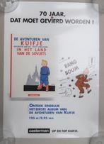 Affiche - 70 jaar Kuifje - Hergé - Casterman - 1998, Ophalen of Verzenden, Kuifje, Zo goed als nieuw, Plaatje, Poster of Sticker