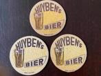 Huybens bier bierviltje jaren 50-60. Eenzijdig bedrukt., Ophalen of Verzenden, Gebruikt, Viltje(s), Overige merken