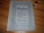 Brahms - sapphische ode op. 94 Nr. 4, Muziek en Instrumenten, Bladmuziek, Zang, Gebruikt, Ophalen of Verzenden, Artiest of Componist