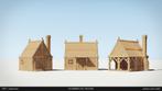 Scenery - Steinhafen - Wooden Sheds (Code2), Hobby en Vrije tijd, Wargaming, Ophalen of Verzenden, Nieuw, Overige soorten, Toebehoren