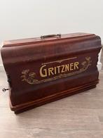 Antieke Gritzner Naaimachine in Houten Koffer, Antiek en Kunst, Antiek | Naaimachines, Ophalen
