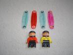 2 machinisten en 4 codestenen voor de duplo intelli trein, Ophalen of Verzenden, Gebruikt, Complete set, Duplo