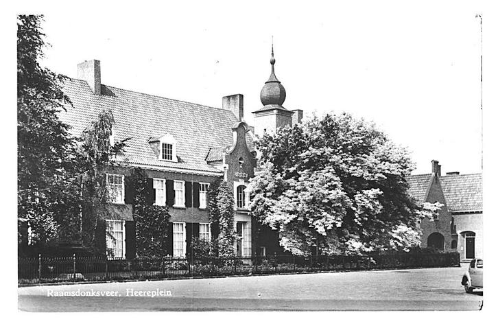 982866 Raamsdonksveer Heereplein N Br 1958 gel in 60 zegel, Verzamelen, Ansichtkaarten | Nederland, Gelopen, Noord-Brabant, 1940 tot 1960