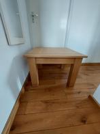 Eiken salon/hoektafel, Huis en Inrichting, Tafels | Bijzettafels, Minder dan 55 cm, Vierkant, Zo goed als nieuw, Hout