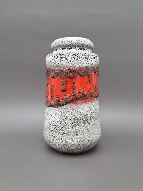 Zeldzame Vintage West Germany Fat Lava Vaas Scheurich 549-21, Antiek en Kunst, Antiek | Keramiek en Aardewerk, Ophalen of Verzenden