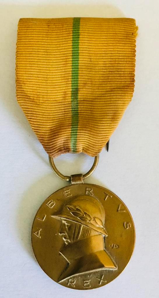 Bronzen Belgische Medaille Albert I 1909- 1931 V Demanet, Postzegels en Munten, Penningen en Medailles, Brons, Buitenland, Verzenden