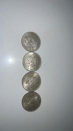 4x 1 gulden munt, Postzegels en Munten, Munten | Nederland, Ophalen, 1 gulden, Koningin Beatrix, Zilver