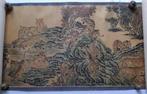 Antieke Chinese Scroll - Tijgers in Landschap van 4,20 meter, Ophalen of Verzenden