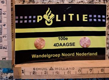 Sticker Nijmegense vierdaagse Politie 100ste vierdaagse  beschikbaar voor biedingen
