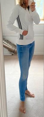 Adidas Trainingsjas Wit Maat S, Ophalen of Verzenden, Zo goed als nieuw, Maat 36 (S), Wit